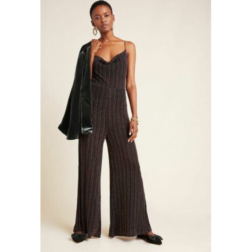 Nwt Anthropologie Yumi Kim Etta Sequined Jumpsuit
